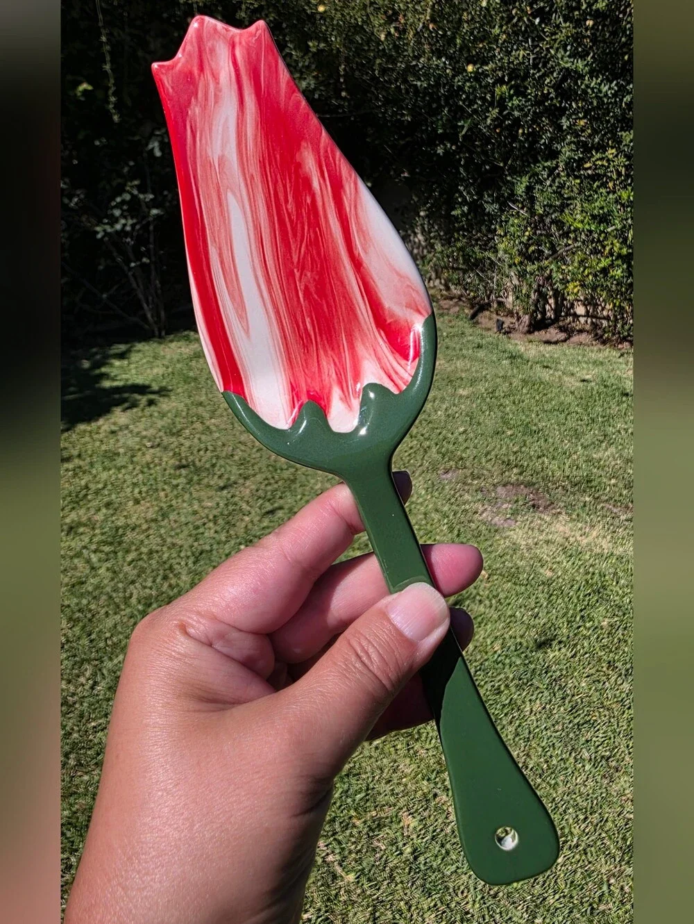Urban Outfitters Whimsical Ceramic Rosebud Cake Server UO Home